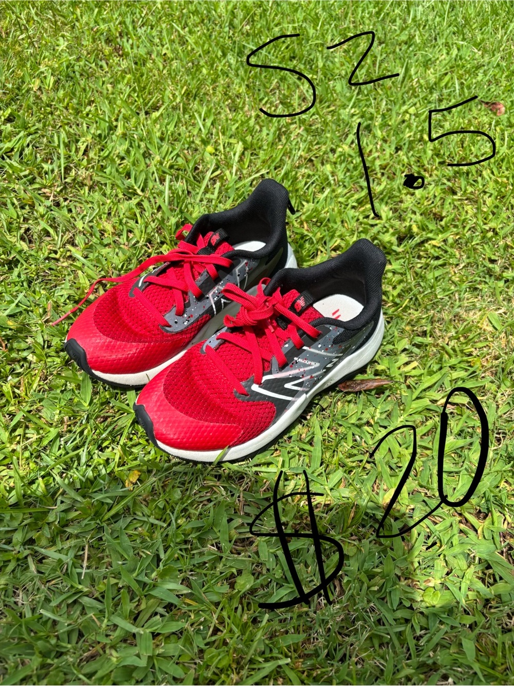 New Balance Red and Black Kids' Sneakers